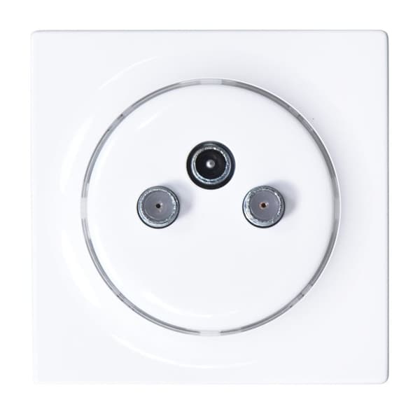 Fibaro Walli N stikkontakt R/TV+SAT Hvid Hvid