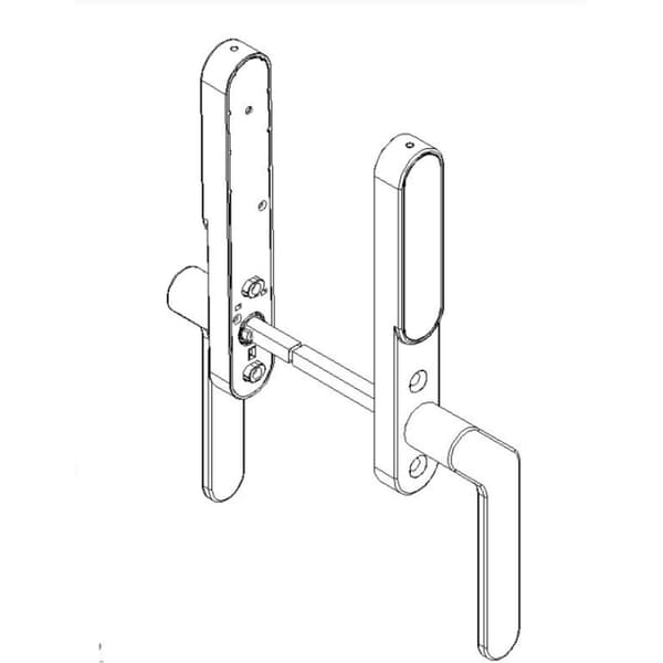 SecuYou Smartlås Matter - Matt krom, Høyrevridd Bundle