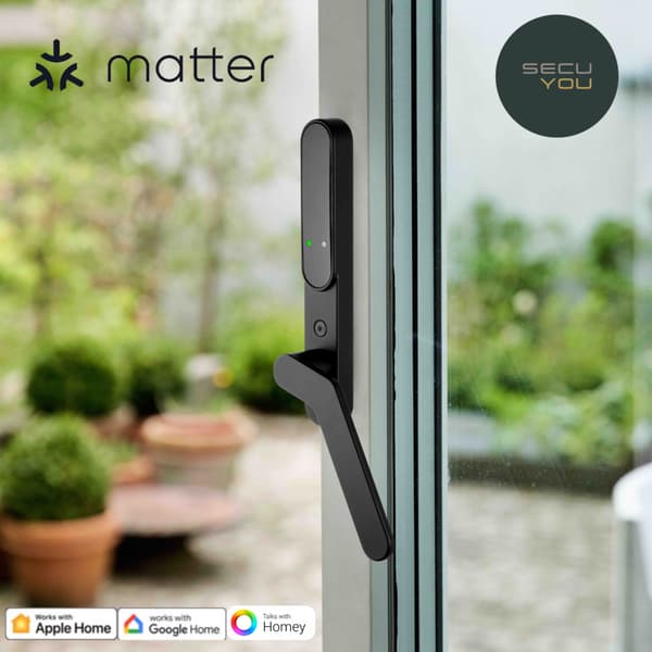 SecuYou Smartlås Matter - Matt Sort, Høyrevridd Bundle