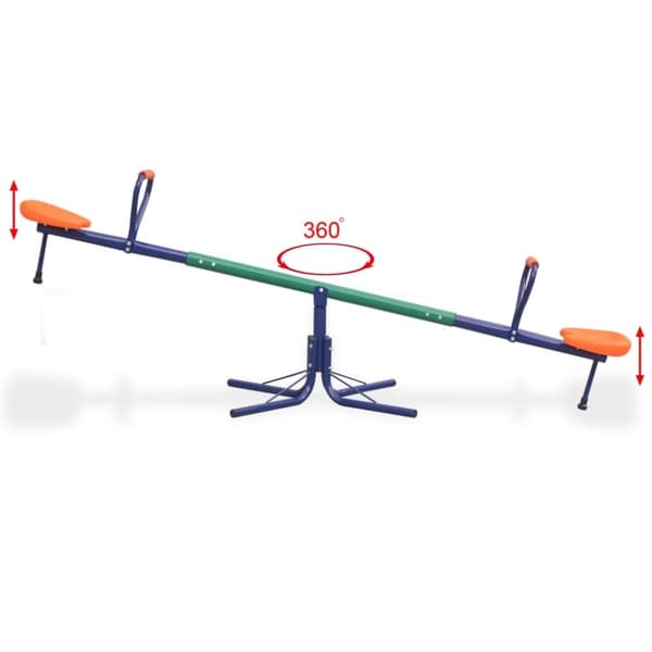 vidaXL 360-graders roterende vippe orange