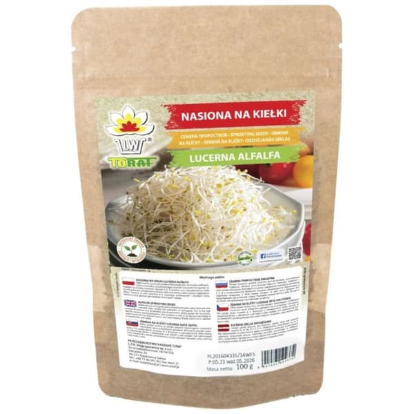 Spirende frø - lucerne LUCERNE 100g