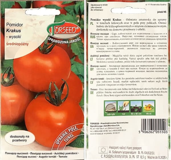 Siemenet Pitkä tomaatti Krakus Torseed 0.5g