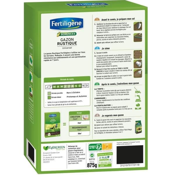 FERTILIGENE Universal Rustik Græs - 875 g