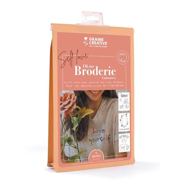 Kit för broderi på kläder självförtroende