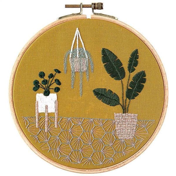 Broderisats - Tropiska växter