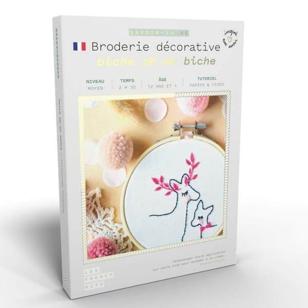 Broderikits - Franska Kits - Dama oh min dama - Medel Nivå - 8 delar - Från 12 år
