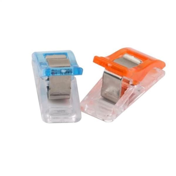 Syklämmor - Ej specificerat - 100 st - Hårdplast - Blandade färger - 2,7x1cm