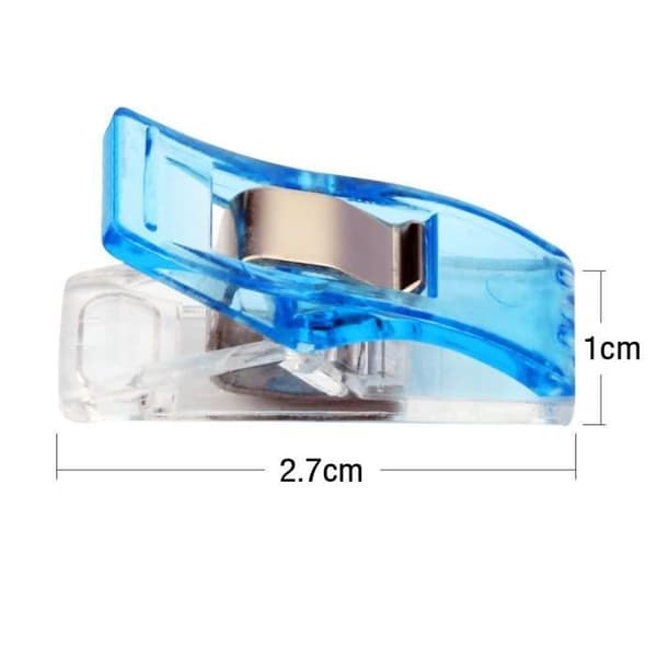 Syklämmor - Craft Couture - 60 st - Färgad plast - Mått 2,7x1x1,5 cm - Flerfärgad