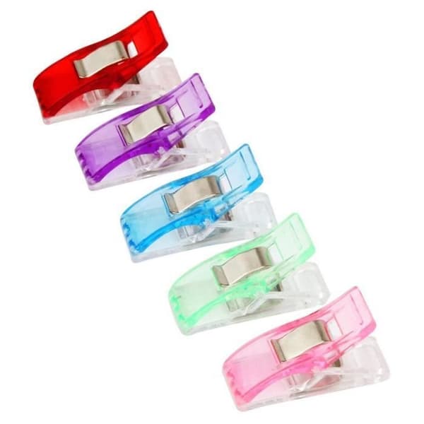 Syklämmor - Craft Couture - 60 st - Färgad plast - Mått 2,7x1x1,5 cm - Flerfärgad