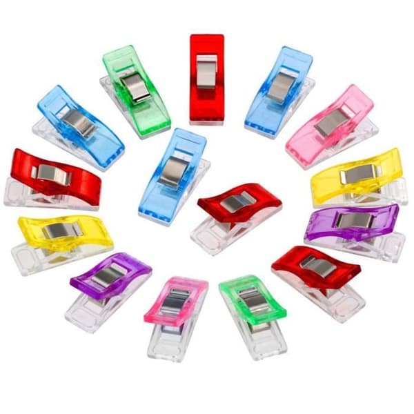 Syklämmor - Craft Couture - 60 st - Färgad plast - Mått 2,7x1x1,5 cm - Flerfärgad