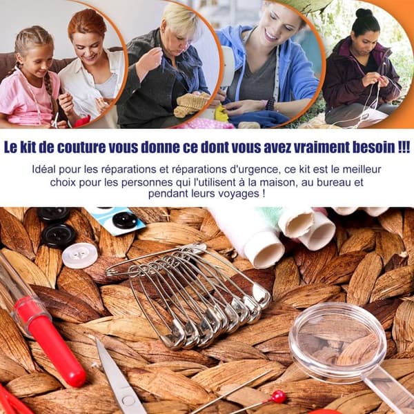 Skräddarsättningskit - Premium - Komplett - Flerfärgad - Sykit - Resa