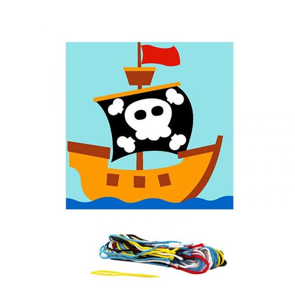 Seg de Paris barncanvas kit med piratmönster