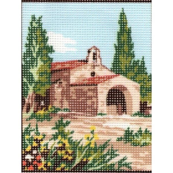 House in Provence Canvas Kit A 14 x 18 cm Pénélope Vita Små Hål