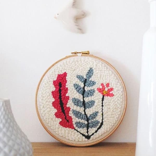 Kit Punch Needle Vegetal