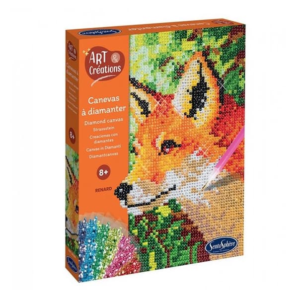 Canevas a diamanter - Räv -