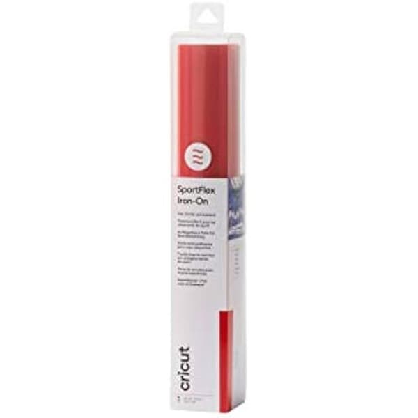 Cricut SportFlex Iron-on - CRICUT - Röd - 30 cm x 61 cm - För sportkläder - Tvättbeständig