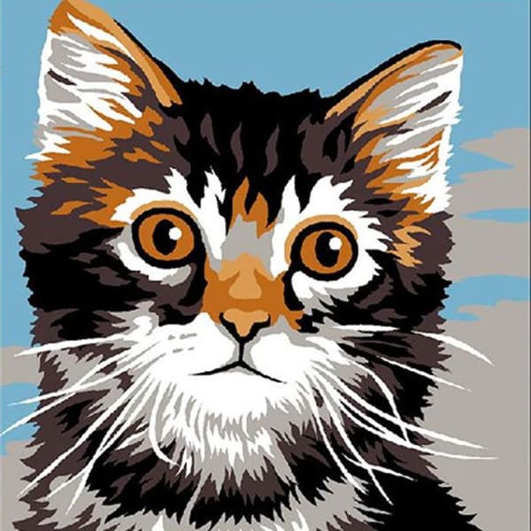 Kit canevas 18 x 14 cm Margot Canevas modell katt