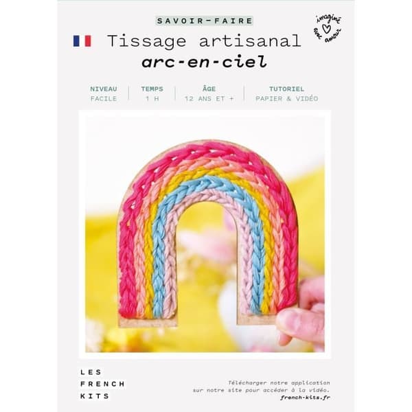 French Kits sykit - Regnbågsvävning - Lätt nivå - 10 stycken - Från 12 år