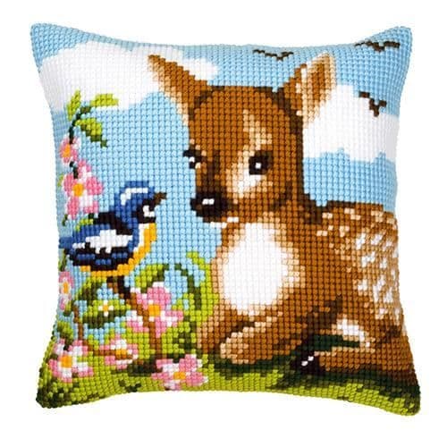 Fawn korsstygns kuddsats