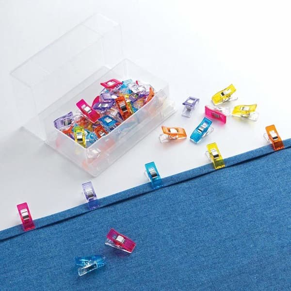 Sytång - Clover bias device - CL3185 - 10 delar Wonder Clips, Multicolor
