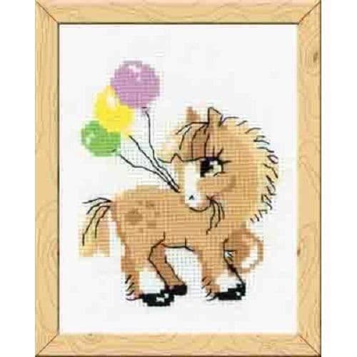 Happy Bee HB-093 - SYKIT - Pony Crony Counted Cross Stitch Brodery Kit Multicolor
