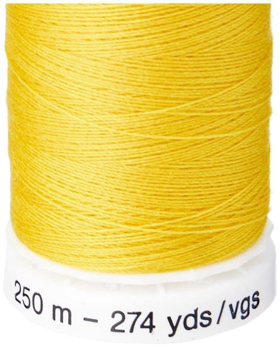 Gutermann sömnadssats - GUT7178780106 - Sy helt polyestertråd, 250 Mtr, Gyllene Gul (0106),