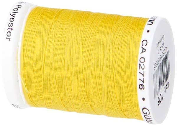 Gutermann sömnadssats - GUT7178780106 - Sy helt polyestertråd, 250 Mtr, Gyllene Gul (0106),