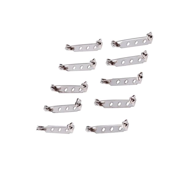 50stk stangstifter broche lås tilbage sikkerhedsfanger rullende DIY håndværk 32mm