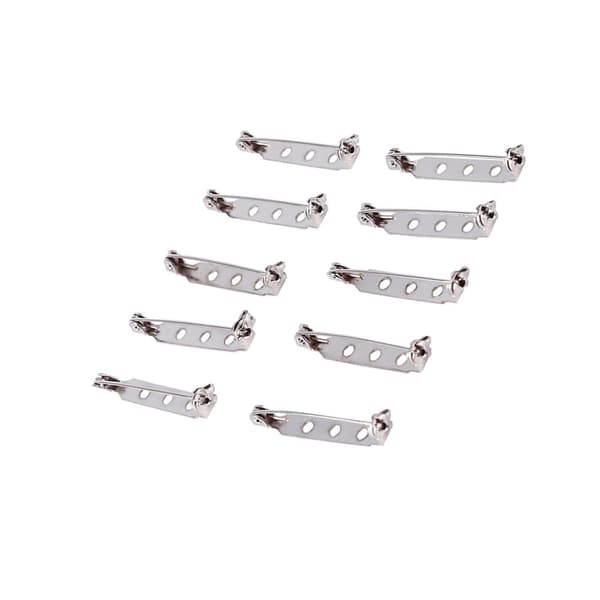 50stk stangstifter broche lås tilbage sikkerhedsfanger rullende DIY håndværk 32mm