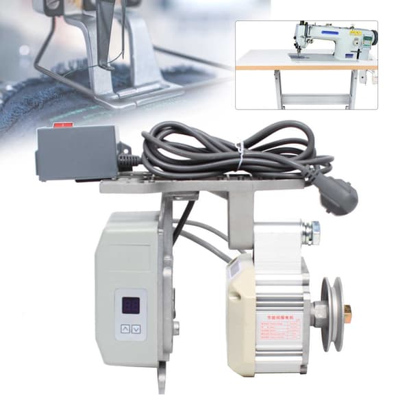 Børsteløs sy-motor, 3000 omdr./min. nominelt hastighed, 4500 omdr./min. maksimal hastighed, 550W effekt.