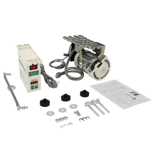 Børsteløs Symaskine Servo Motor, 600W Effekt, 500-4500 RPM Hastighedsområde,Lys grå