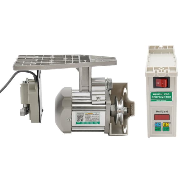 220V Børsteløs DC Symaskinemotor, 750W Effekt, Justerbar Hastighed, LED Skærm