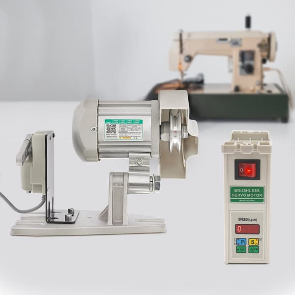 220V Børsteløs DC Symaskinemotor, 750W Effekt, Justerbar Hastighed, LED Skærm