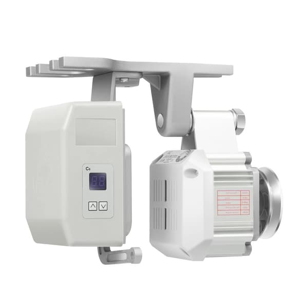 Syersymaskinemotor, 550W effekt, justerbar hastighed 200-4500 omdr./min,Sølv