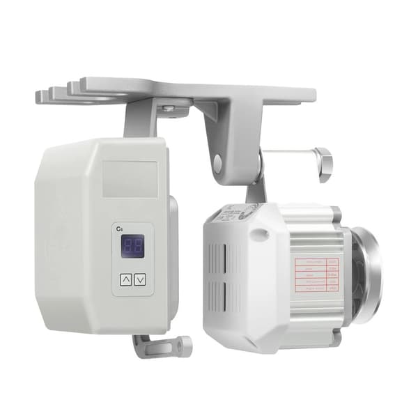 Syersymaskinemotor, 550W effekt, justerbar hastighed 200-4500 omdr./min,Sølv