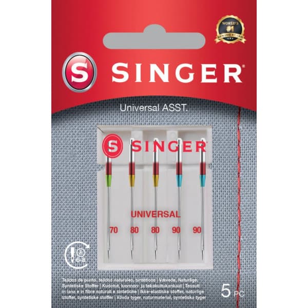 Singer allmän nålassortering, 5 st