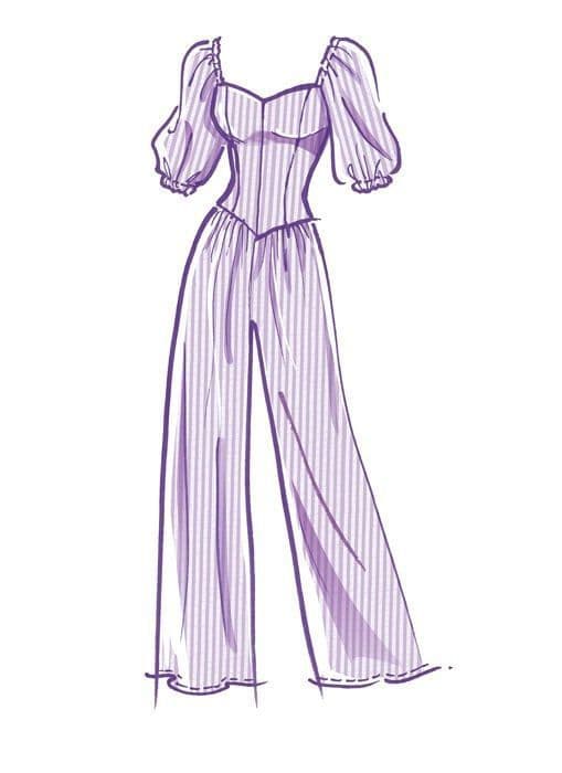Na - M8209B5 - McCall's Patterns B5 Symönster för kvinnors klänningar och jumpsuits, Flerfärgad, (8-10-12-14-16)