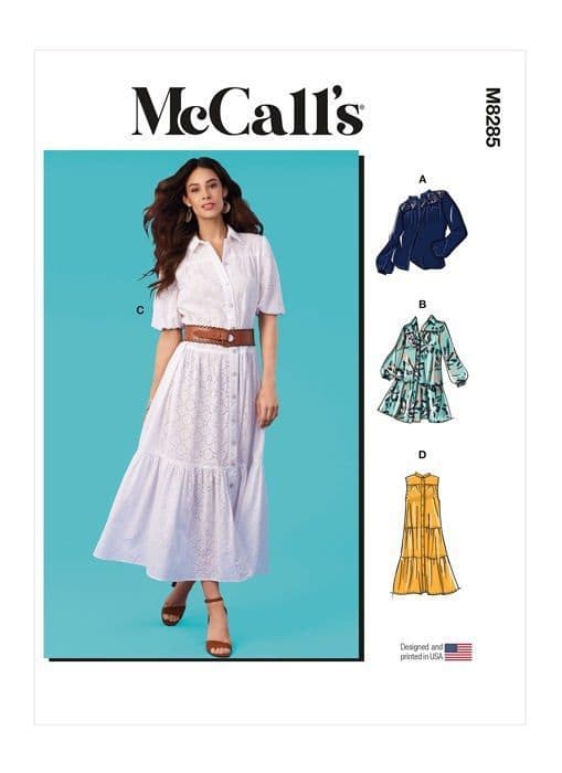 Mönster - Mc Calls handledning - M8285Y - McCall's Damklänning Y (XS-M)