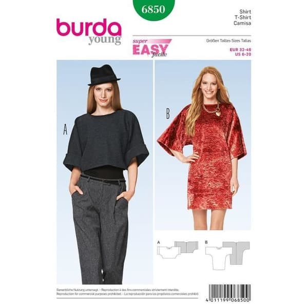 Boss Burda 6850 T-shirt