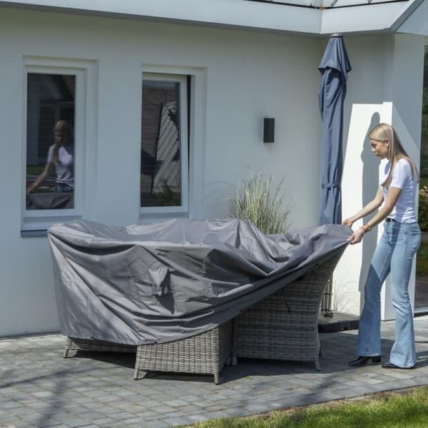 Madison Utendørs møbeltrekk rund 320 cm grå