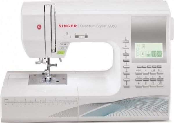 Singer Quantum Stylist 9960 - Symaskin - 600 sting - 13 enkeltskrittsknappehull - LCD display