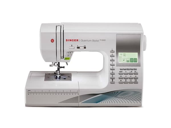 Singer Quantum Stylist 9960 - Symaskin - 600 sting - 13 enkeltskrittsknappehull - LCD display