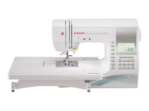 Singer Quantum Stylist 9960 - Symaskin - 600 sting - 13 enkeltskrittsknappehull - LCD display