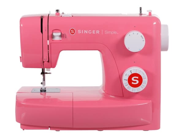 Singer 3223R - Symaskin - 23 sting - 1 fireskrittsknappehull - rød