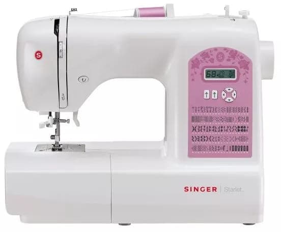 Singer Starlet 6699 - Symaskin - 100 stygn - 6 enstegsknapphål - LCD bildskärm