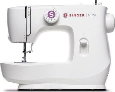 SINGER M1605, Vit, Sy, 4 Steg, Rotations-, Elektrisk, Knapphålsfot, Zipper foot