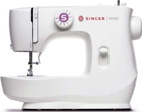 SINGER M1605, Vit, Sy, 4 Steg, Rotations-, Elektrisk, Knapphålsfot, Zipper foot