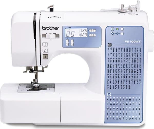 Brother FS100WT - Ompelukone - tietokoneistettu - 100 ommelta - 8 yksivaiheista napinläpeä - LCD-näyttö
