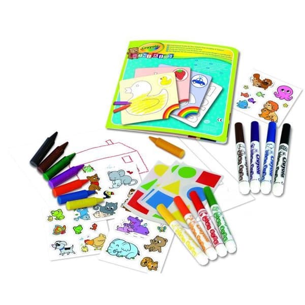 CRAYOLA MINI KIDS Min första målarbok och klistermärken