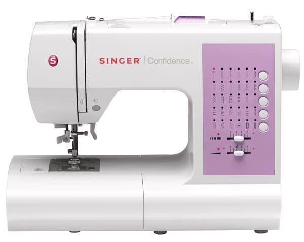 SINGER 7463 Confidence, Rosa, Hvit, Semi-automatisk symaskin, Sying, Knapper, CE, Elektro-mekanisk